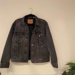 Levi’s ExBoyfriend Trucker Jean Denim Jacket Black